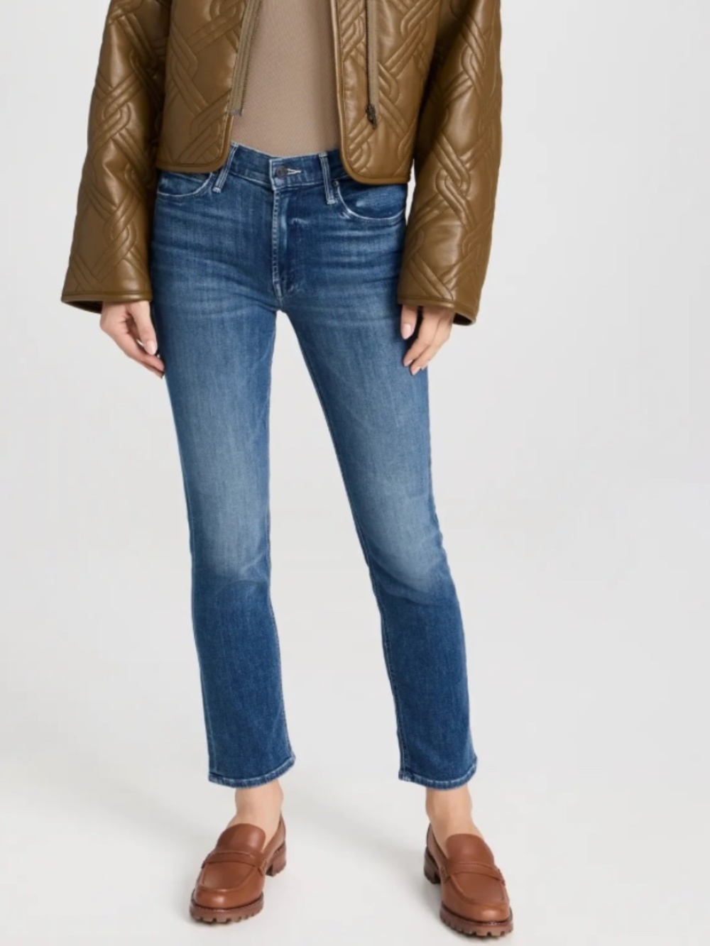 MOTHER The Mid Rise Dazzler Ankle Jeans  Wish on a Star - 29